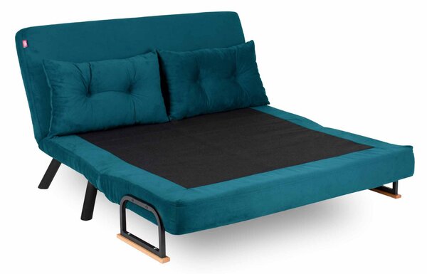 HezkýNábytek.cz Sedačka futon Sandy (petrolejová). 1062308