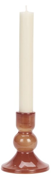 Skleněný svícen Red 11 cm