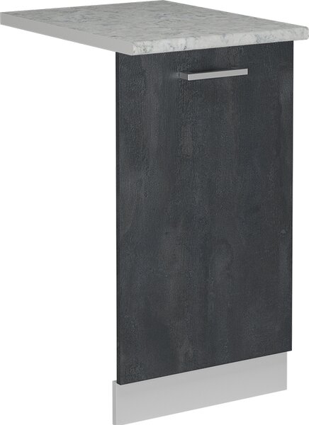 Čelní panel myčky Vicco R-Line Černý beton 45 cm s pracovní deskou, Model 55087
