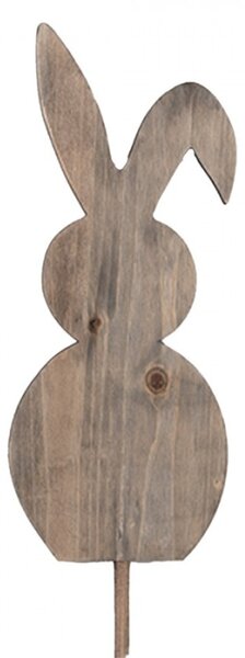 Dřevěná zahradní dekorace králík / zápich do záhonu – 100 cm