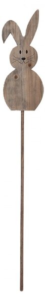 Dřevěná zahradní dekorace králík / zápich do záhonu – 100 cm