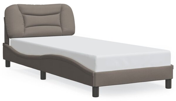 Rám postele s LED bez matrace Hvar Taupe 90x190 cm Látka 3213673