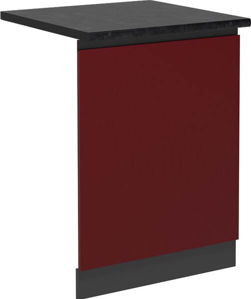 Čelní panel myčky Vicco R-Line Červená 60 cm , PD Antracit, Model 55118