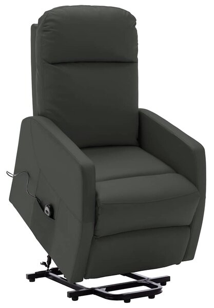 Zvedací křeslo antracitové umělá kůže 321369