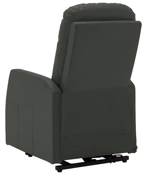 Zvedací křeslo antracitové umělá kůže 321369