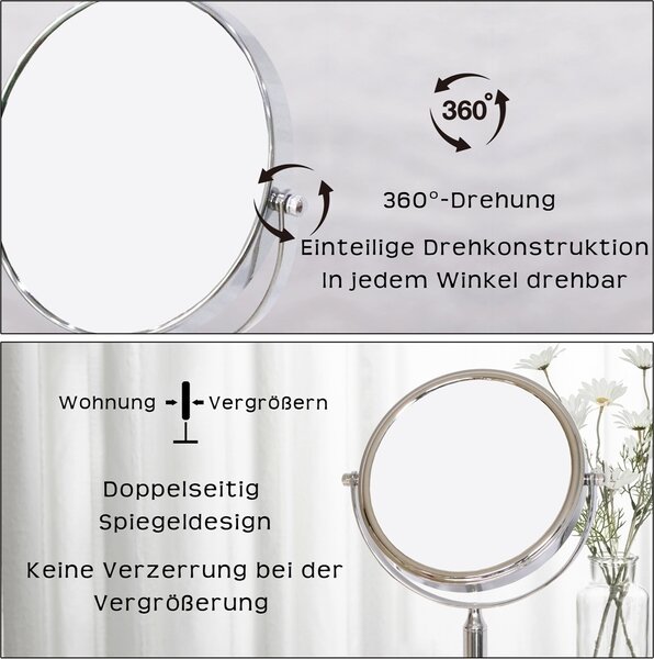 Kosmetické zrcátko Melko 10x zvětšení make-up holení make-up koupelna