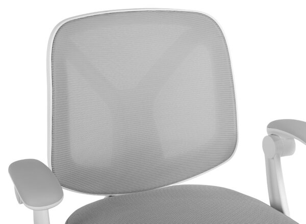 Dětská otočná židle Neoseat JUNI 010 s podnoží — látka, šedá