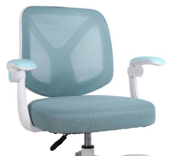 Dětská otočná židle Neoseat JUNI 010 s podnoží — látka, modrá