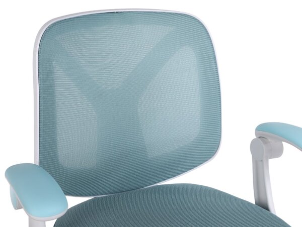 Dětská otočná židle Neoseat JUNI 010 s podnoží — látka, modrá
