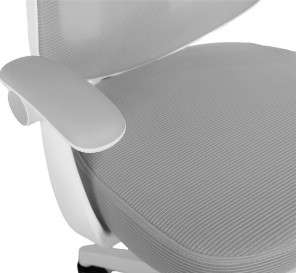 Dětská otočná židle Neoseat JUNI 010 s podnoží — látka, šedá