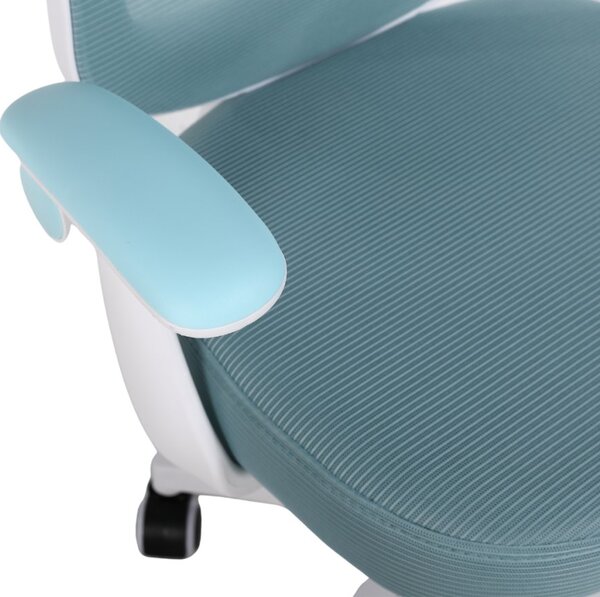 Dětská otočná židle Neoseat JUNI 010 s podnoží — látka, modrá