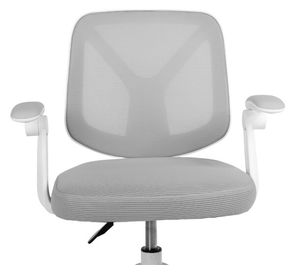 Dětská otočná židle Neoseat JUNI 010 s podnoží — látka, šedá
