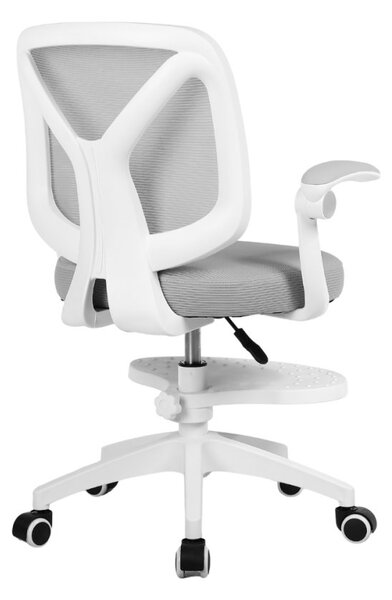 Dětská otočná židle Neoseat JUNI 010 s podnoží — látka, šedá