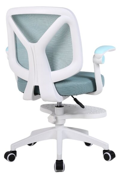 Dětská otočná židle Neoseat JUNI 010 s podnoží — látka, modrá