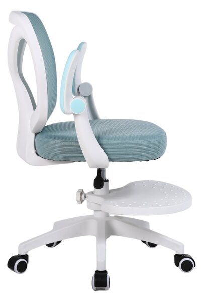 Dětská otočná židle Neoseat JUNI 010 s podnoží — látka, modrá