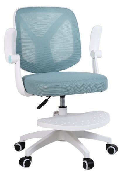 Dětská otočná židle Neoseat JUNI 010 s podnoží — látka, modrá