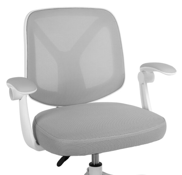 Dětská otočná židle Neoseat JUNI 010 s podnoží — látka, šedá