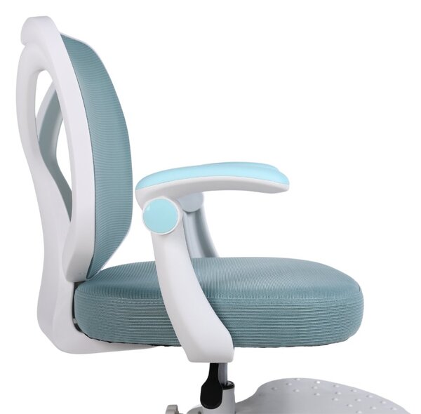 Dětská otočná židle Neoseat JUNI 010 s podnoží — látka, modrá