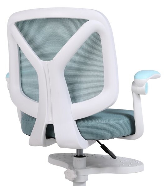 Dětská otočná židle Neoseat JUNI 010 s podnoží — látka, modrá