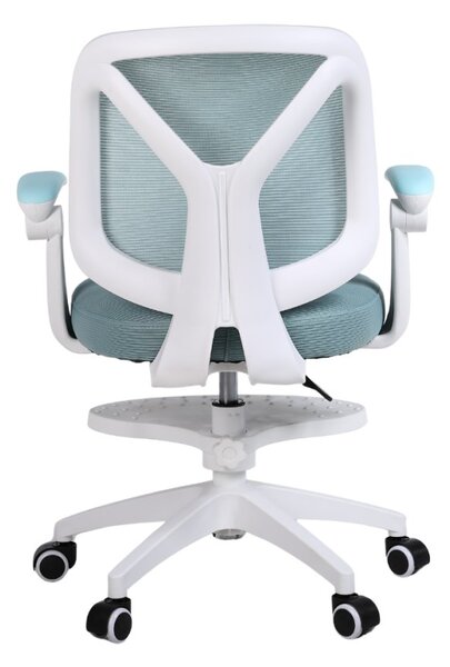 Dětská otočná židle Neoseat JUNI 010 s podnoží — látka, modrá