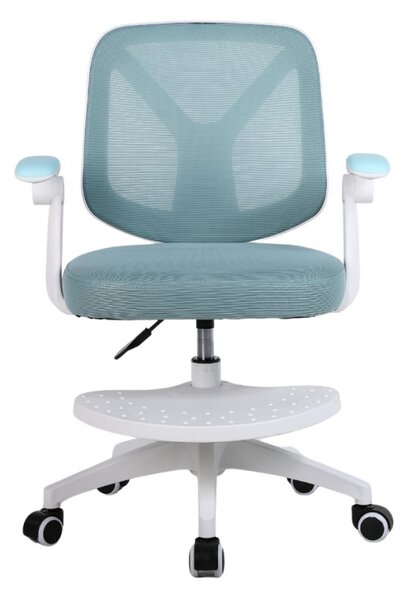 Dětská otočná židle Neoseat JUNI 010 s podnoží — látka, modrá