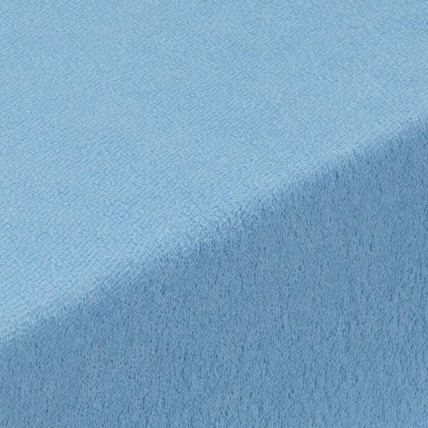 Napínací prostěradlo froté EXCLUSIVE nebesky modré 90 x 200 cm