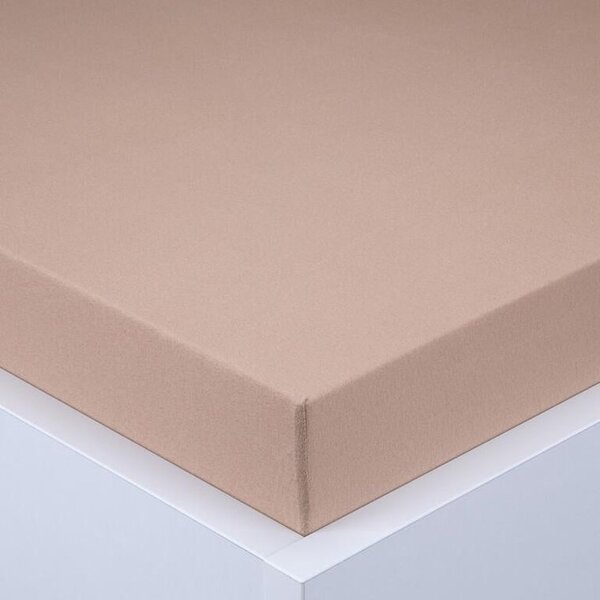 Napínací prostěradlo jersey EXCLUSIVE ořechové 90 x 200 cm