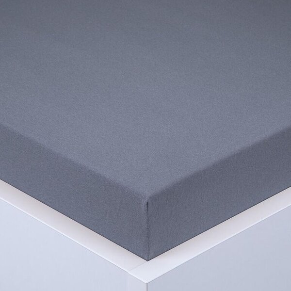 Napínací prostěradlo jersey EXCLUSIVE antracit 90 x 200 cm