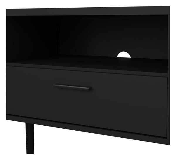 Černý TV stolek 177x57 cm Media – Tvilum