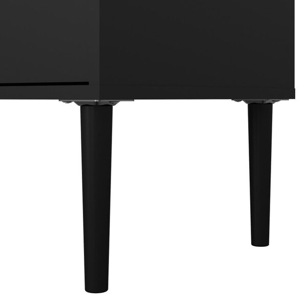 Černý TV stolek 177x57 cm Media – Tvilum