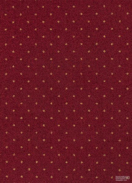 Division PA Metrážový koberec AKZENTO NEW 10, šíře role 400 cm, Červená, Vícebarevné