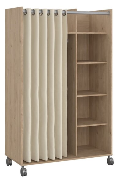 Šatní skříň v dekoru dubu v bílo-béžové barvě 100x160 cm Kit – Tvilum