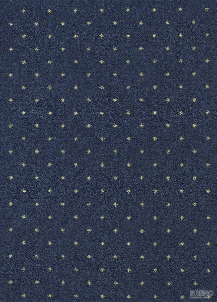Division PA Metrážový koberec AKZENTO NEW 78, šíře role 400 cm, Modrá, Vícebarevné