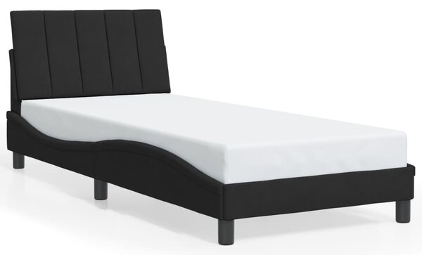 Rám postele s LED osvětlením bez matrace Hanko černý 80 x 200 cm samet 3213747