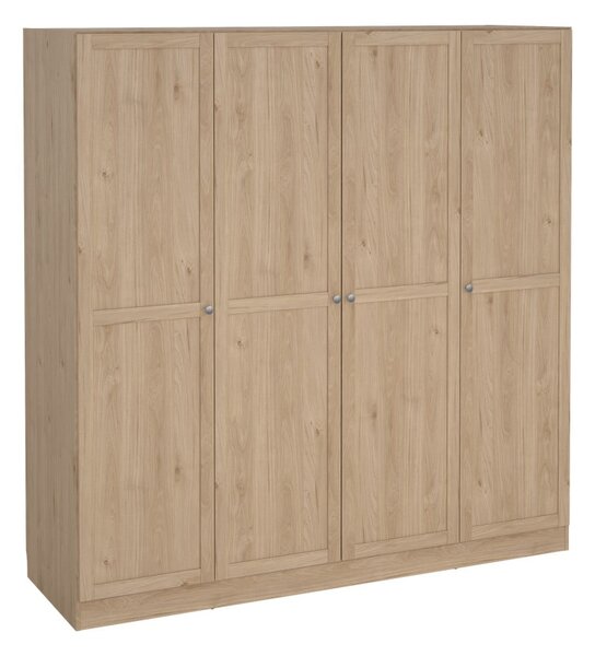 Šatní skříň v dekoru dubu v přírodní barvě 195,5x200 cm Billund – Tvilum