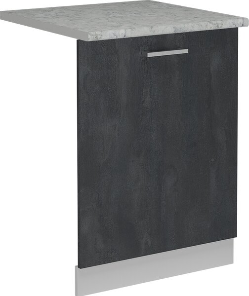 Čelní panel myčky Vicco R-Line Černý beton 60 cm s pracovní deskou, Model 55090
