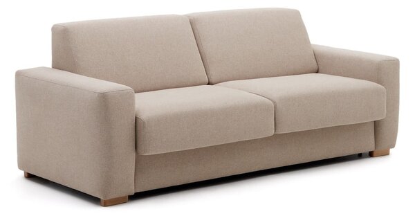 Béžová rozkládací pohovka 224 cm Anley – Kave Home