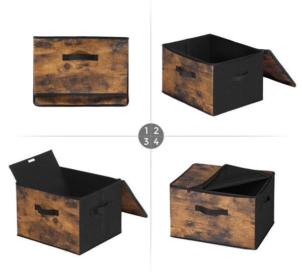Set úložných boxů s víkem RYZ103B01