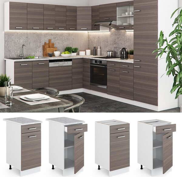 Spodní skříňka kuchyňské linky Vicco R-Line Ušlechtilá šedá 40 cm bez pracovní desky, Model 29700