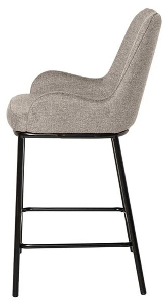 Tmavě béžová čalouněná barová židle Somcasa Milton 65 cm