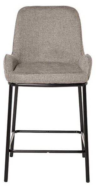 Tmavě béžová čalouněná barová židle Somcasa Milton 65 cm