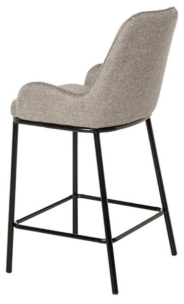 Tmavě béžová čalouněná barová židle Somcasa Milton 65 cm