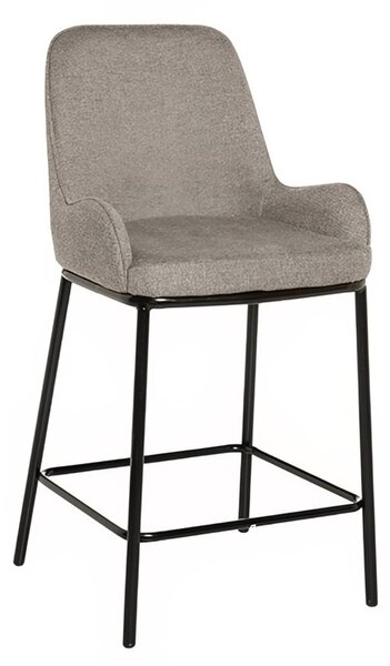 Tmavě béžová čalouněná barová židle Somcasa Milton 65 cm