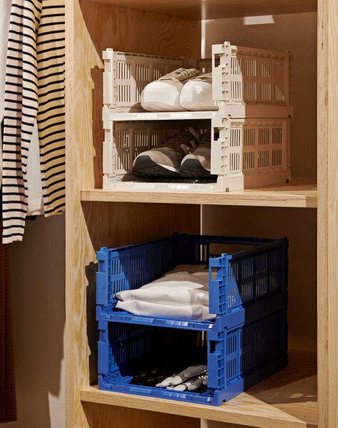 HAY Úložný box Colour Crate Medium, electric blue