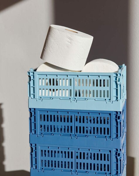 HAY Úložný box Colour Crate Small, electric blue