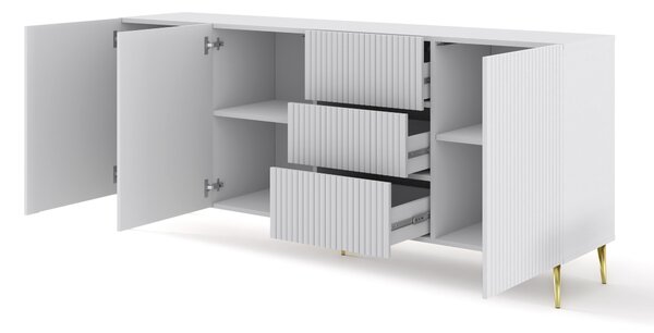 Komoda Rawy 3D3S 2 (bílá). Akce -21%