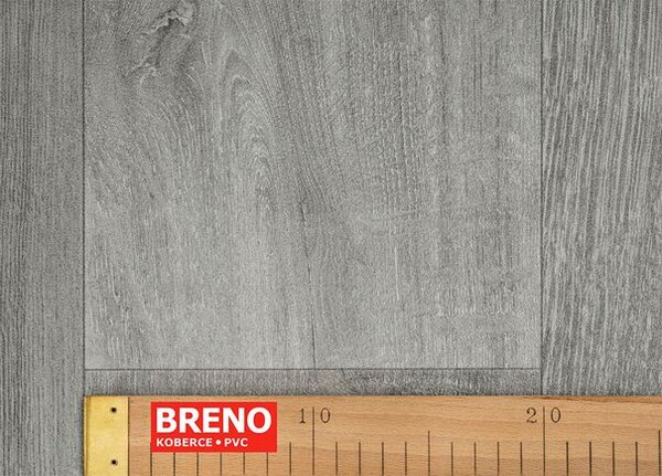 Breno PVC CROWN Texas Oak 977D - šedé dřevo, šíře 100 cm