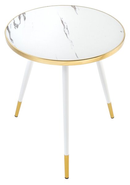 Designový konferenční stolek Laney 45 cm bílý