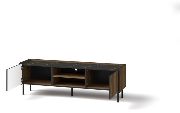 TV stolek Phelan P7 (ořech warmia + černá). Akce -23%