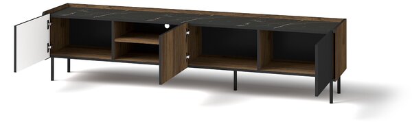TV stolek Phelan P8 (ořech warmia + černá). Akce -22%